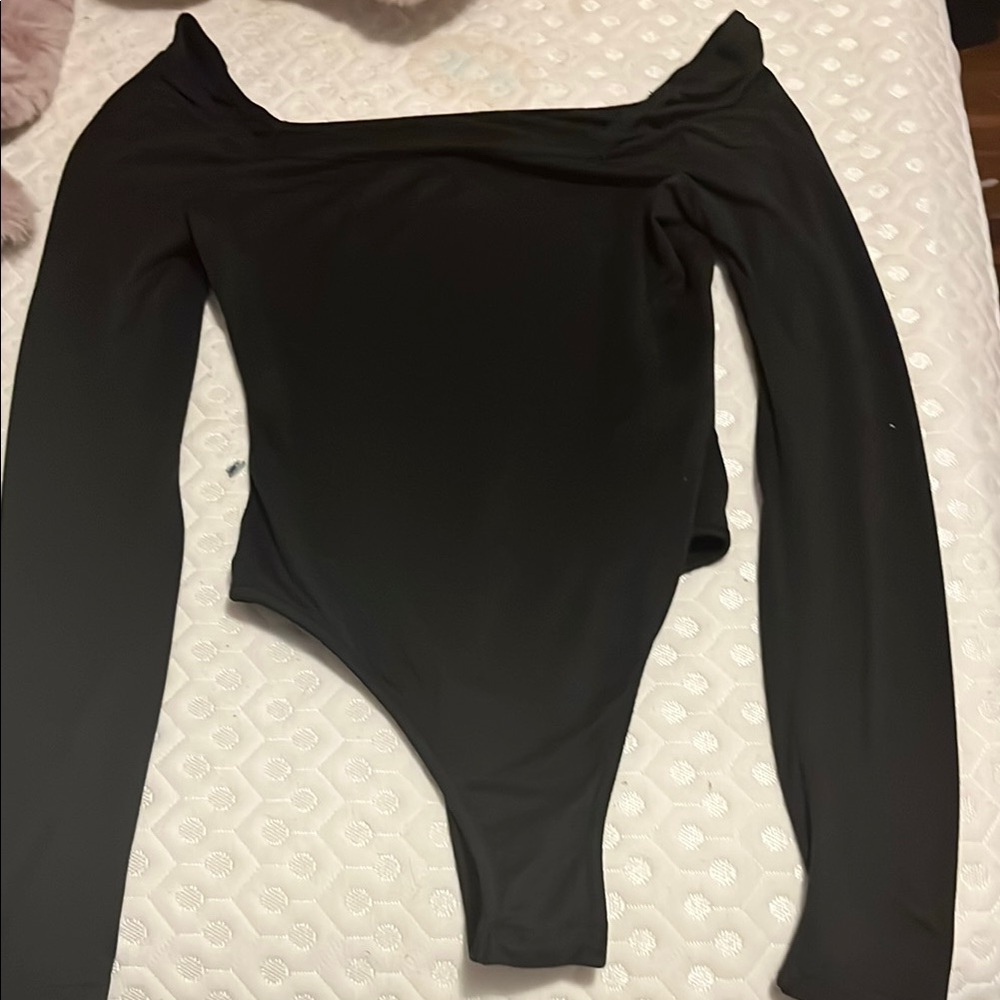 Black Long Sleeve Bodysuit